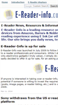 Mobile Screenshot of e-reader-info.com
