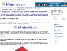 Tablet Screenshot of e-reader-info.com